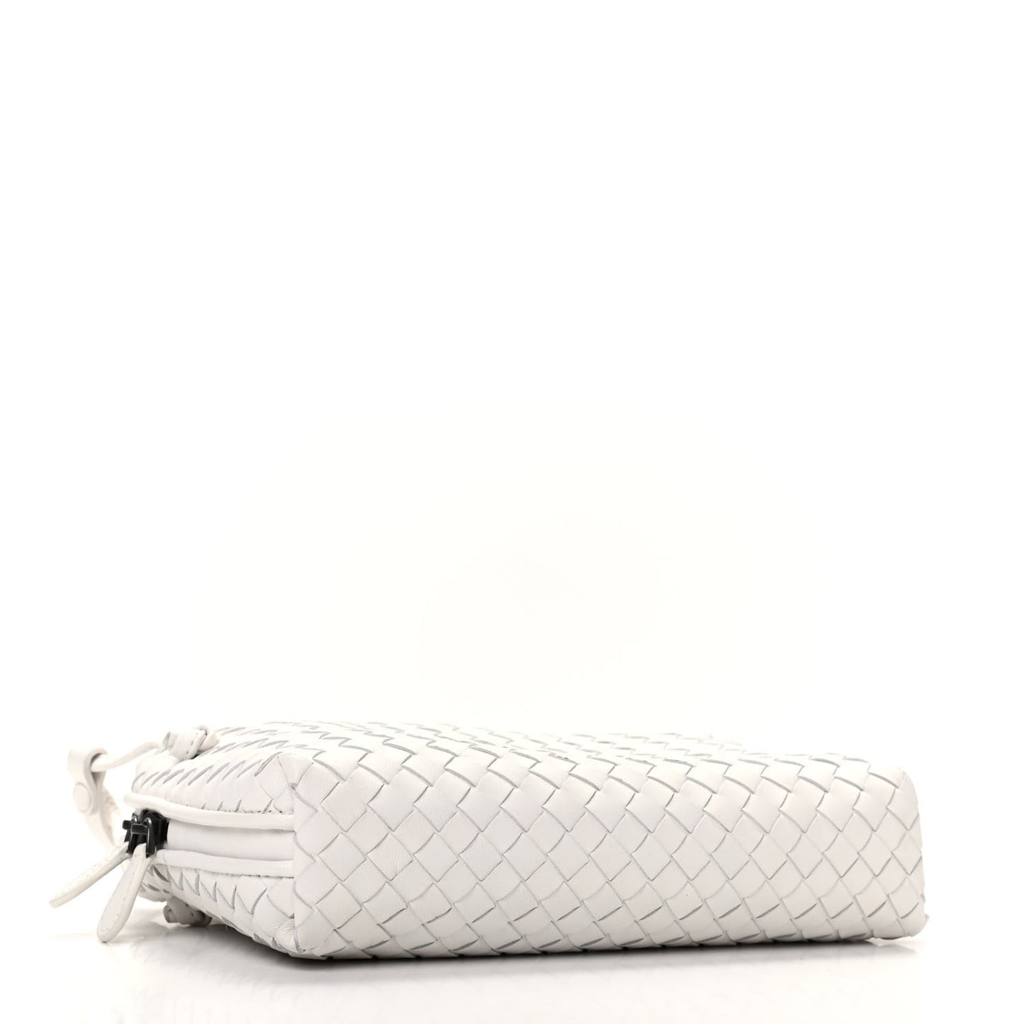 Nappa Intrecciato Nodini Crossbody Messenger White