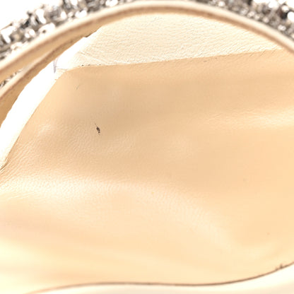Jimmy Choo Nappa Crystal Josefine 100 Sandals 39 Latte 10 of 12