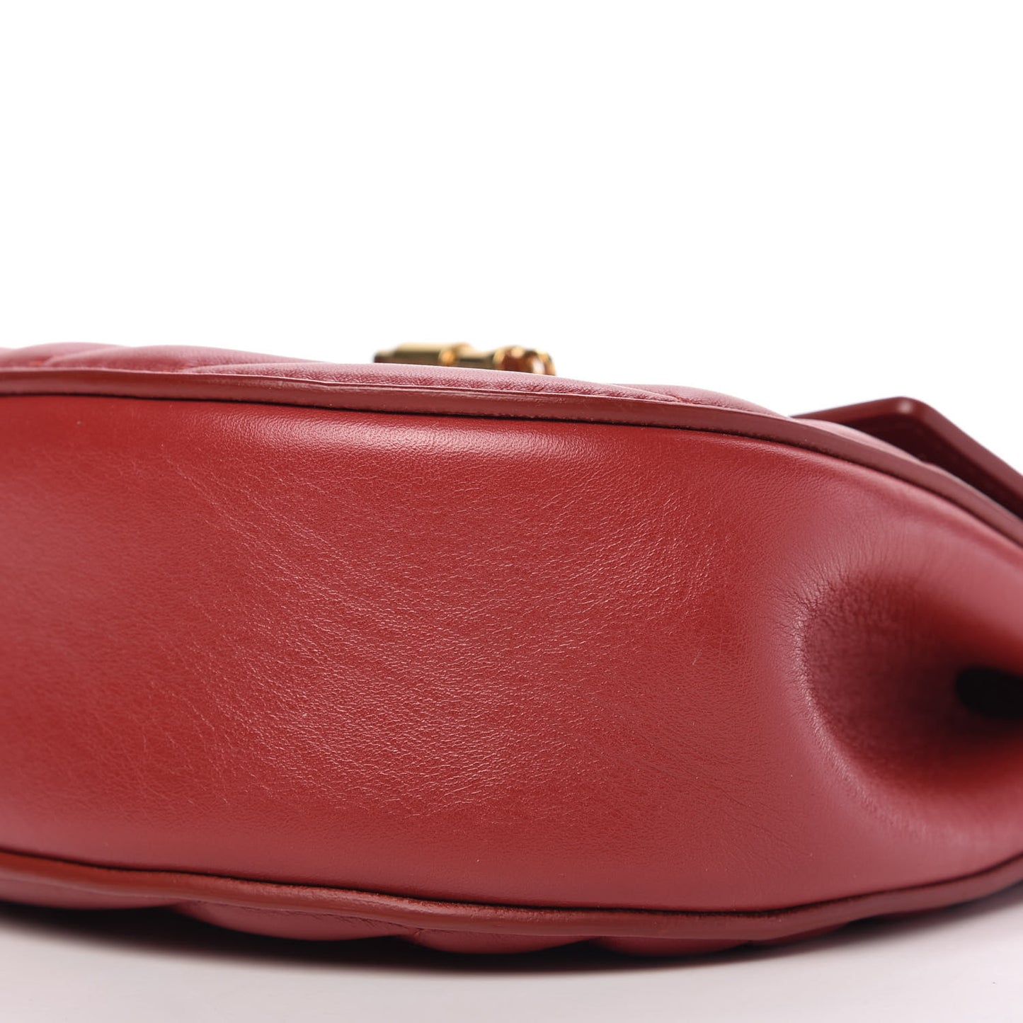 Calfskin Quilted Mini Drew Bijou Shoulder Bag Dahlia Red