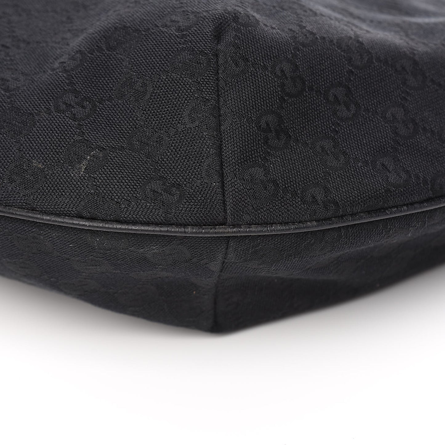 Monogram Web Medium Half Moon Hobo Black