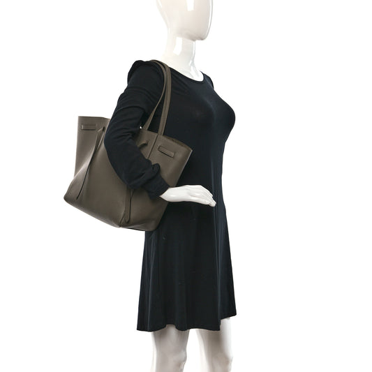Soft Grained Calfskin Small Belt Cabas Phantom Taupe