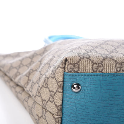 Gucci GG Plus Monogram Small Vertical Tote Turquoise 14 of 26