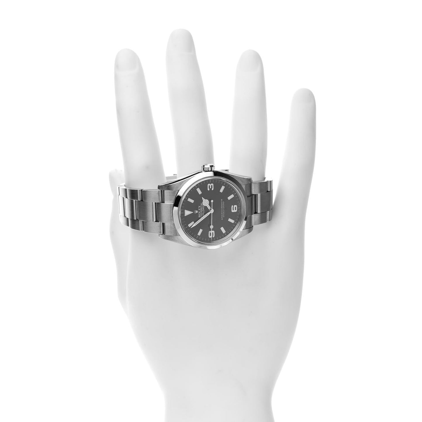 Stainless Steel 36mm Oyster Perpetual Explorer Watch Black 114270