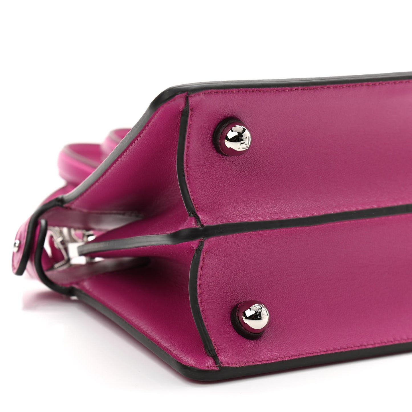 Shiny Nappa Petite Peekaboo I SEE U Satchel Magenta