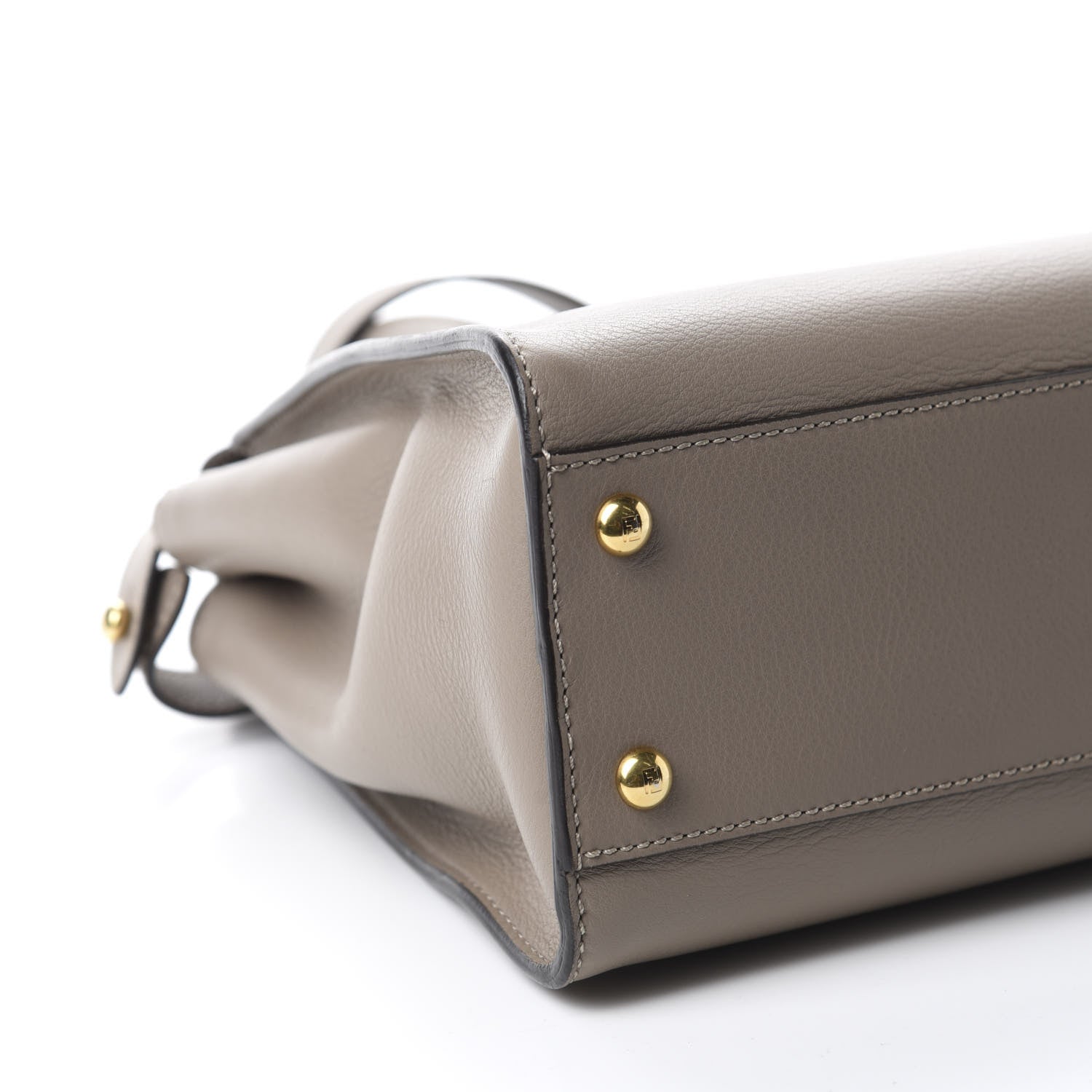 Fendi Vitello Seta Plexiglass Tortoise Medium Peekaboo Iconic Satchel Tortora 7 of 13