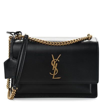 Saint Laurent Calfskin Medium Monogram Sunset Black 1 of 11