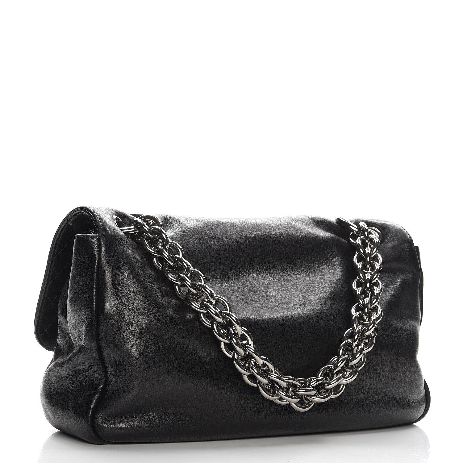 Chanel Lambskin Medium Soft and Chain Flap Black 3 of 11