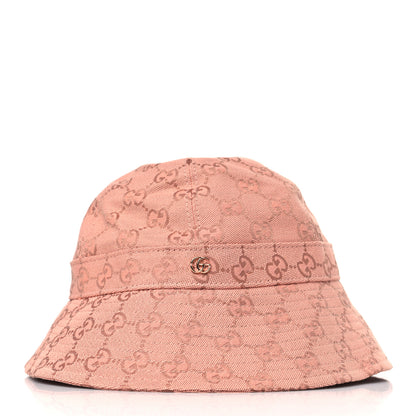Gucci New Canvas GG Monogram Alina Bucket Hat M Pink 1 of 8