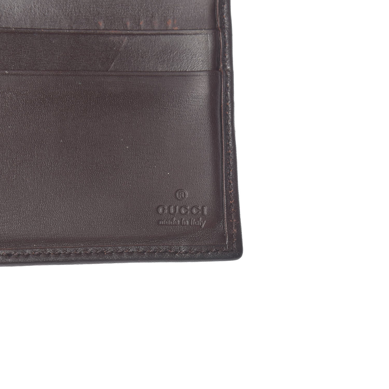 Gucci Monogram Web Bi-Fold Wallet Dark Brown 7 of 12
