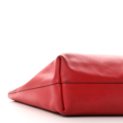 Saint Laurent Calfskin Large Shopping Tote Red 9 of 12