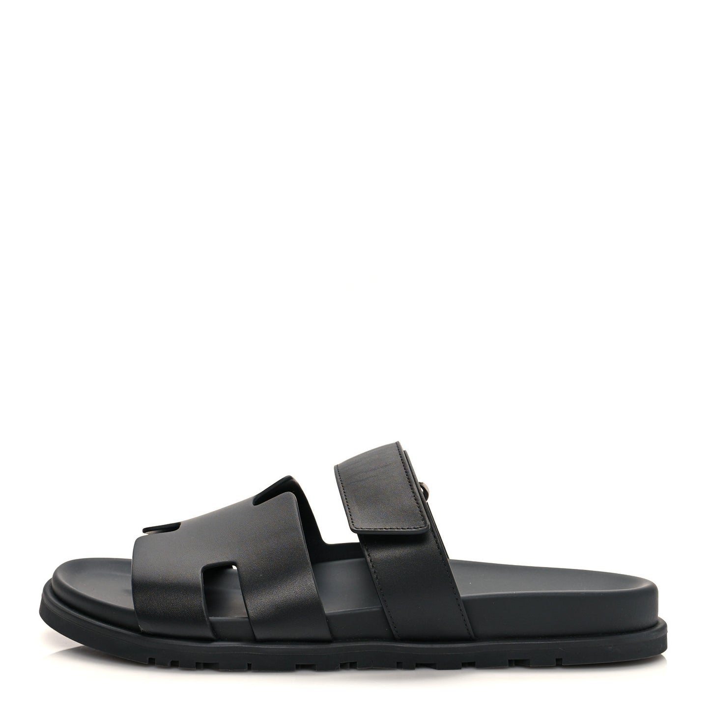 Calfskin Mens Chypre Sandals 43 Black