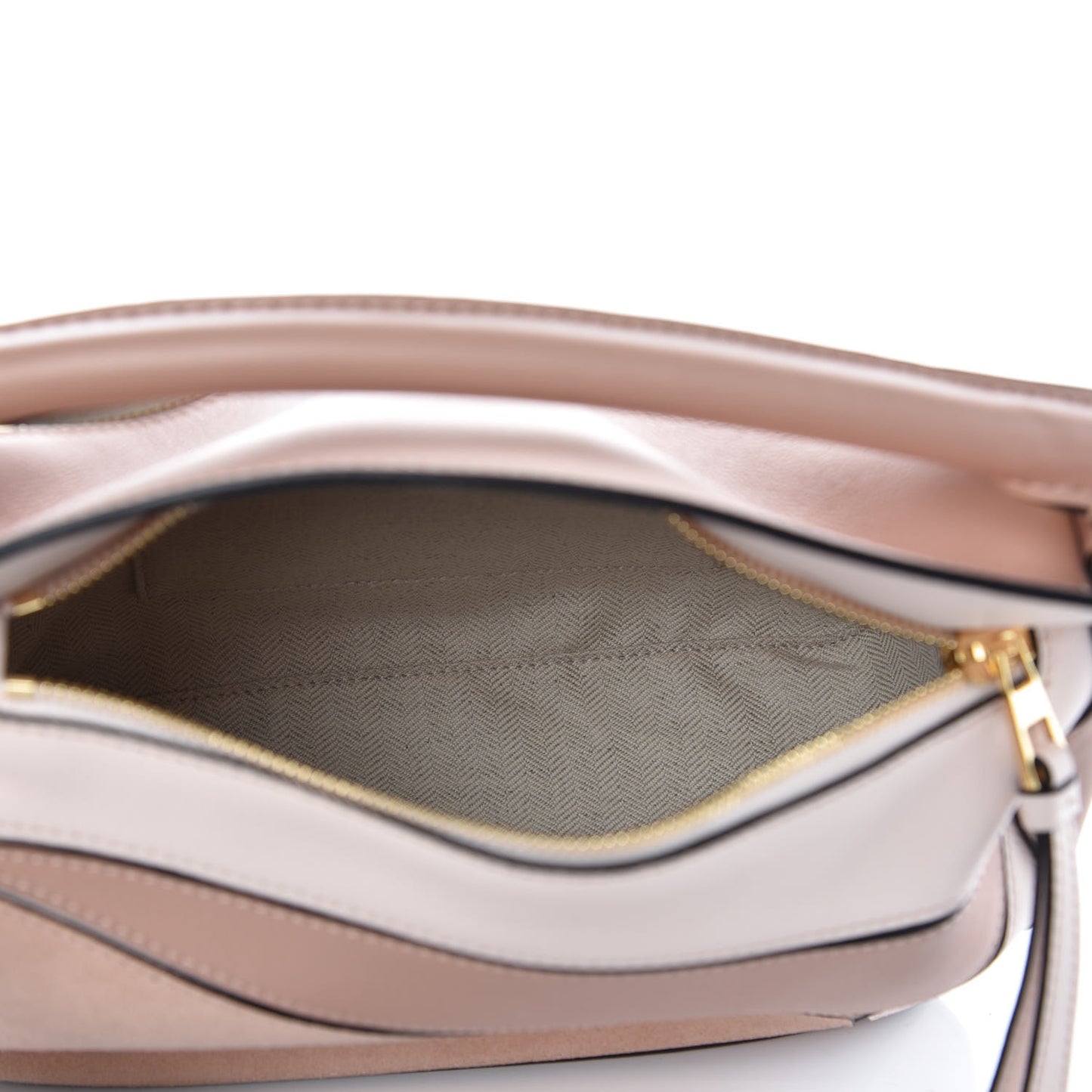 Calfskin Suede Small Puzzle Bag Blush
