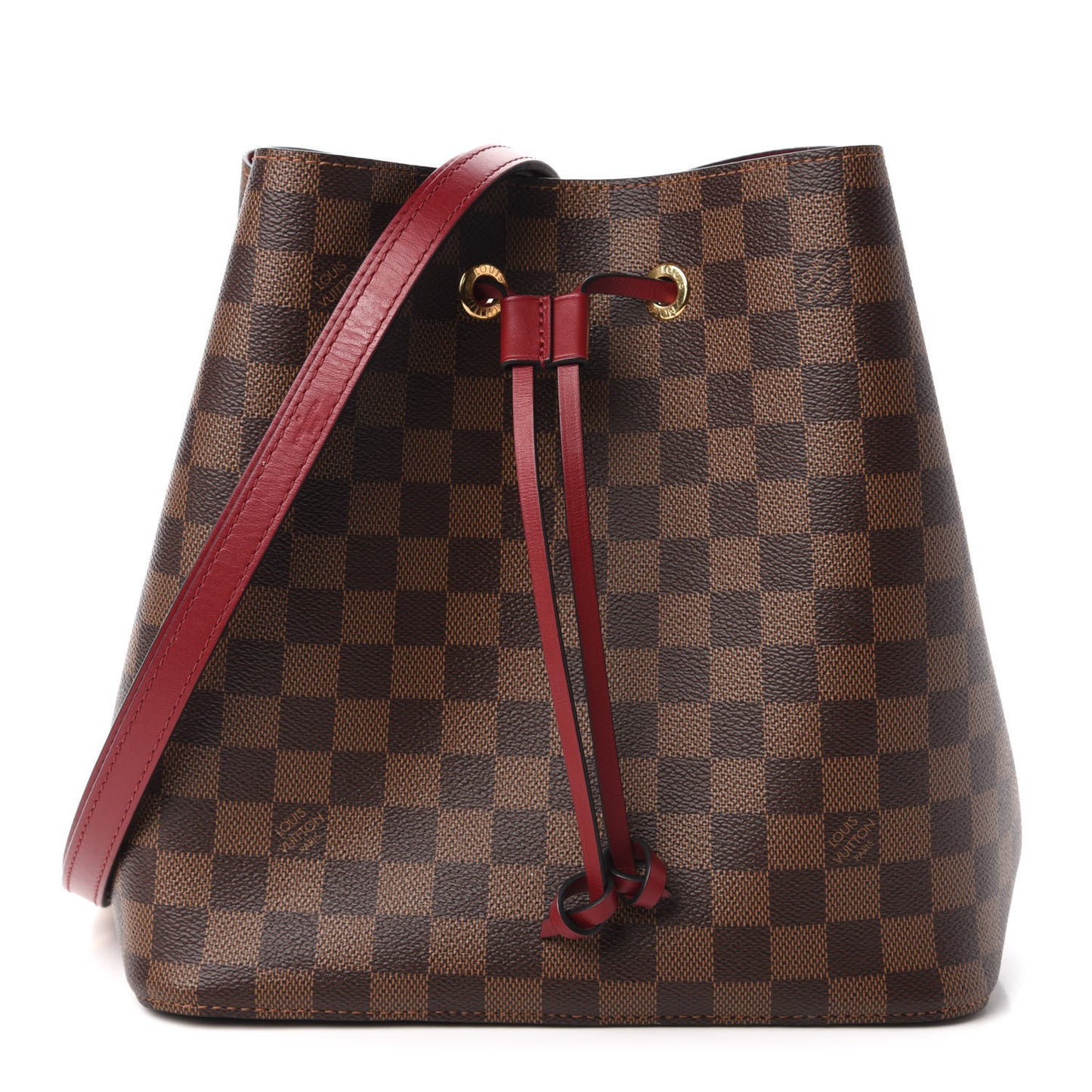 Damier Ebene Neonoe MM Cherry Berry