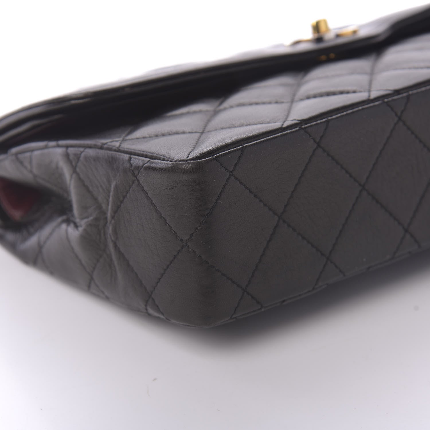Chanel Lambskin Quilted Medium Double Flap Black 5 of 11