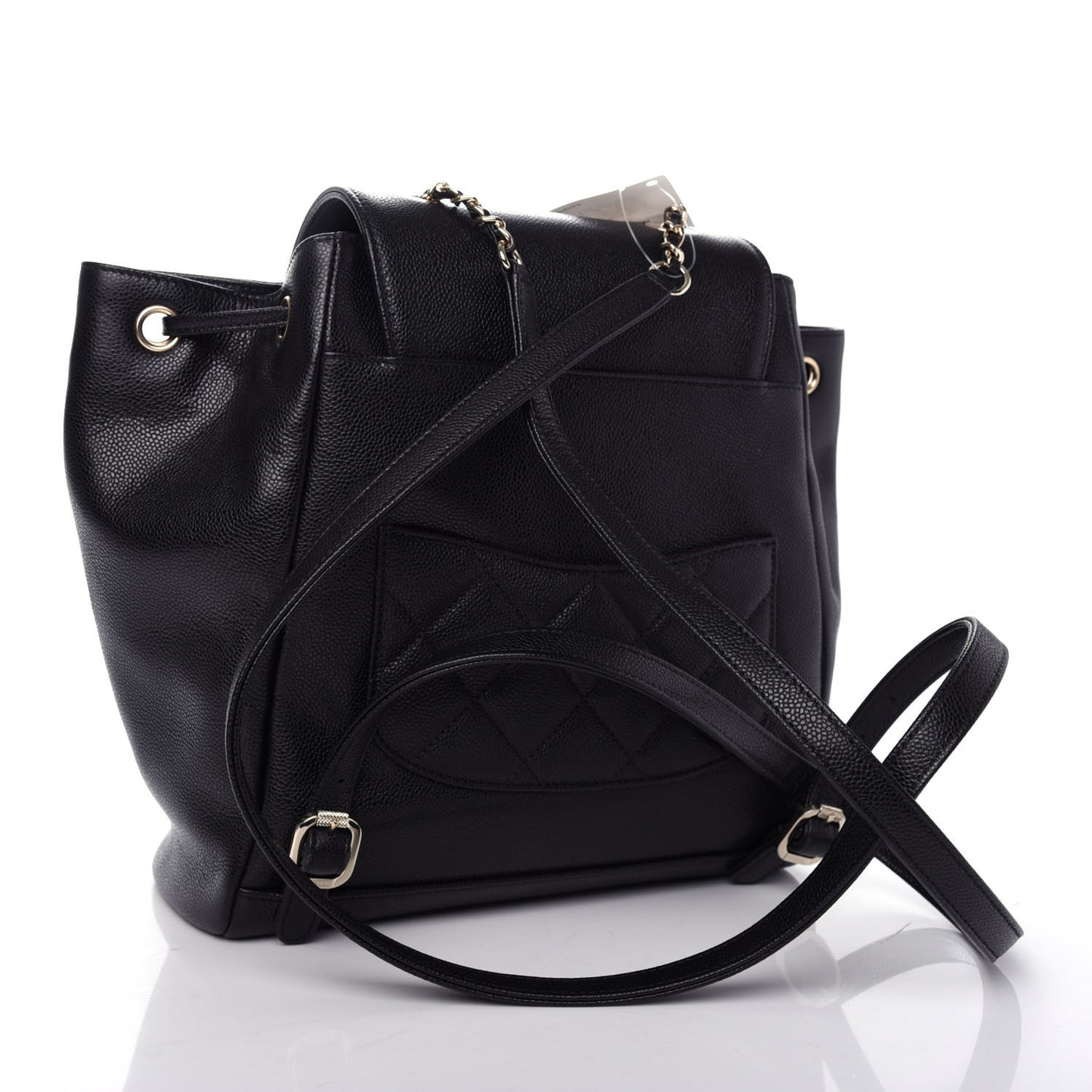 Caviar Quilted Business Affinity Backpack Black