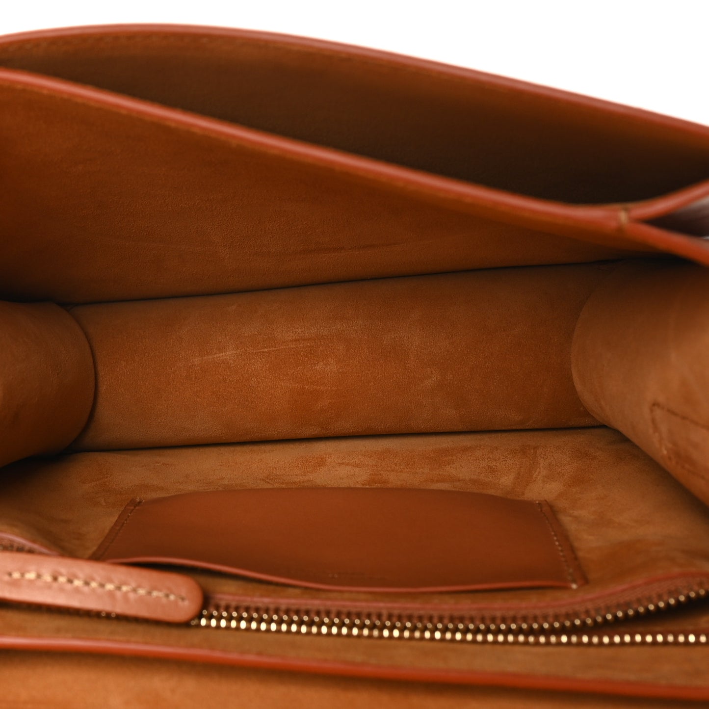 Calfskin Flap Crossbody Bag Cammello