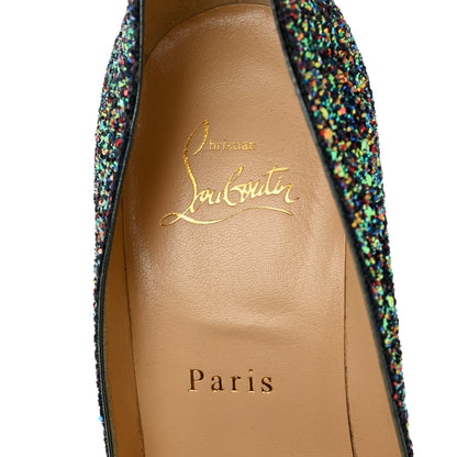 Christian Louboutin Glitter Pigalle Follies 100 Pumps 37.5 China Blue 6 of 11