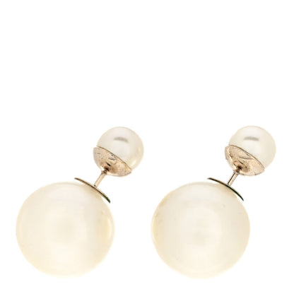 Christian Dior Pearl Mise En Dior Tribal Earrings Gold 1 of 5