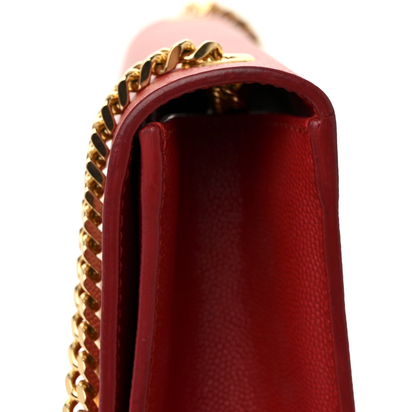 Grain De Poudre Medium Monogram Kate Satchel Red