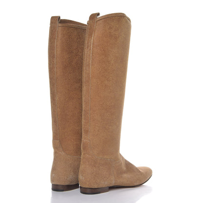Hermes Etriviere Calfskin Equestrian Boots 38 Camel 4 of 8