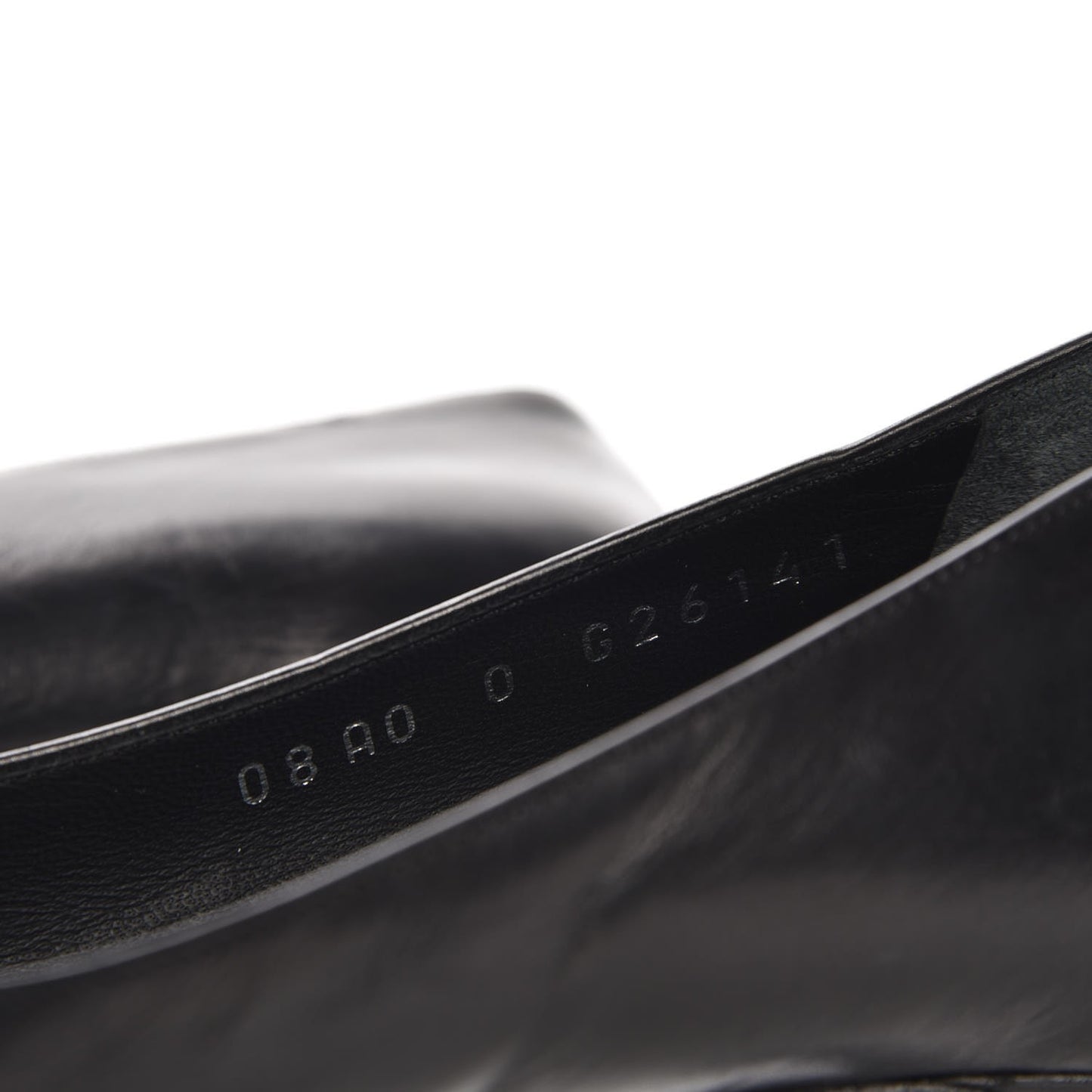 Calfskin Metal Cap Toe CC Pumps 38 Black