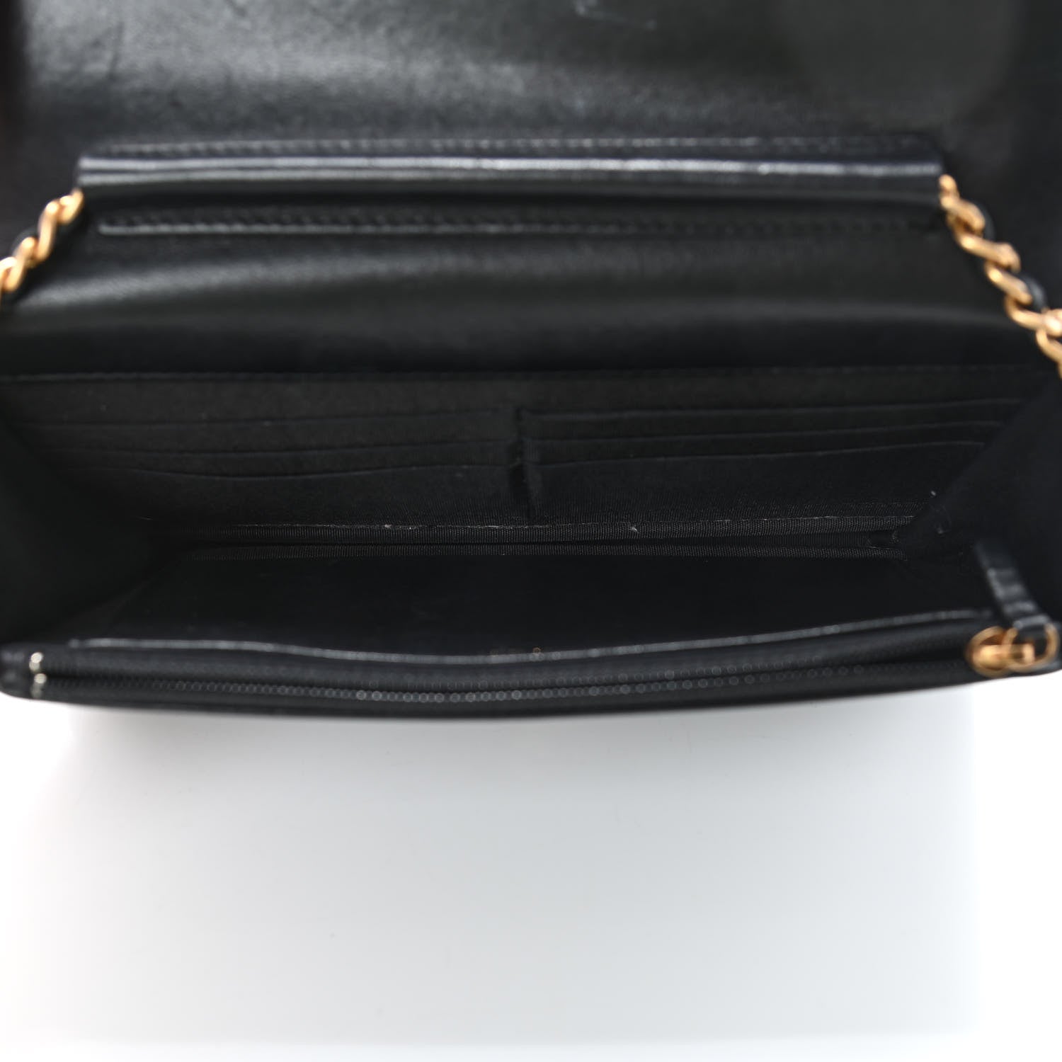 Chanel Lambskin Quilted Boy Wallet On Chain WOC Black 4 of 7