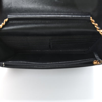 Chanel Lambskin Quilted Boy Wallet On Chain WOC Black 4 of 7