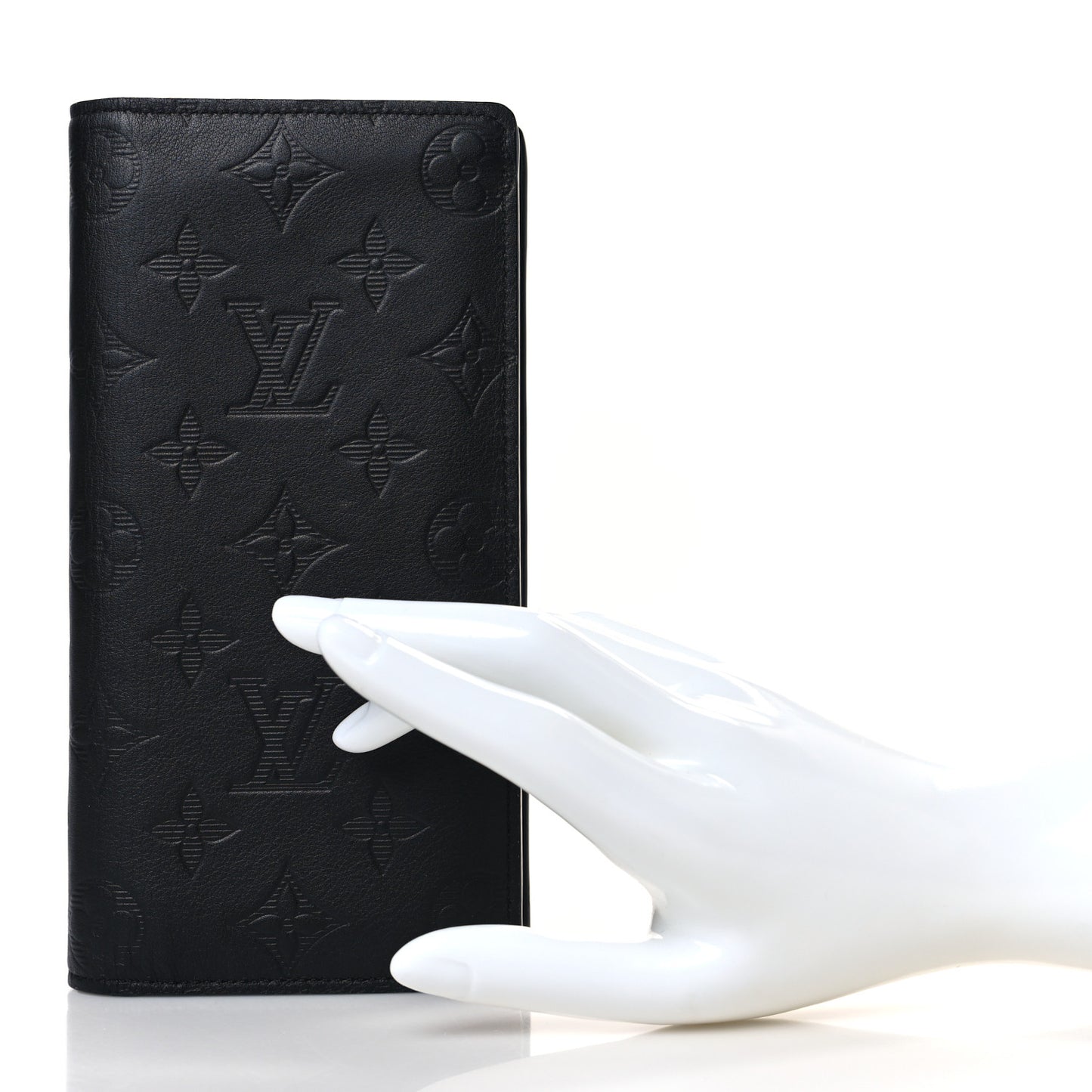 Calfskin Monogram Shadow Brazza Wallet Black