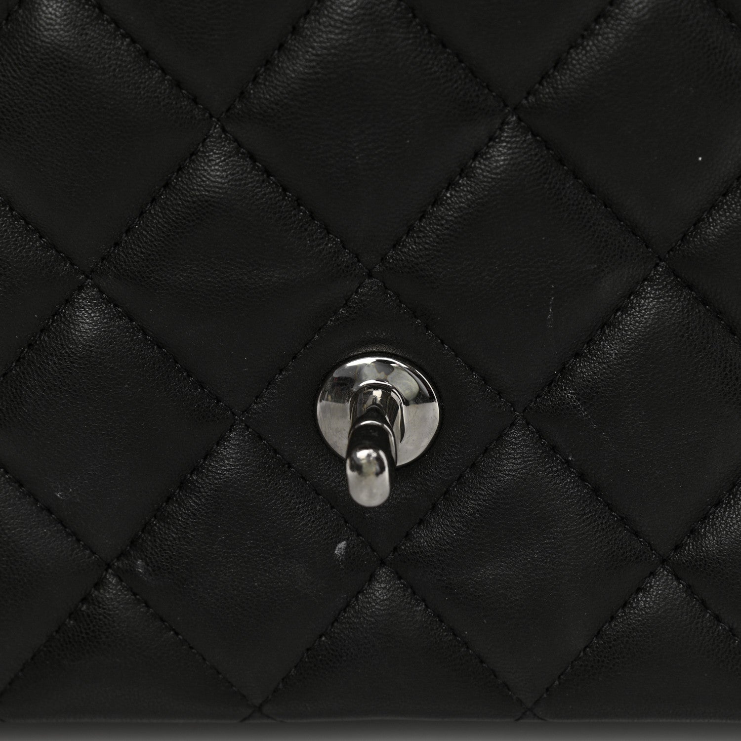 Chanel Lambskin Quilted Maxi Double Flap Black 14 of 14