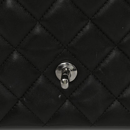 Chanel Lambskin Quilted Maxi Double Flap Black 14 of 14