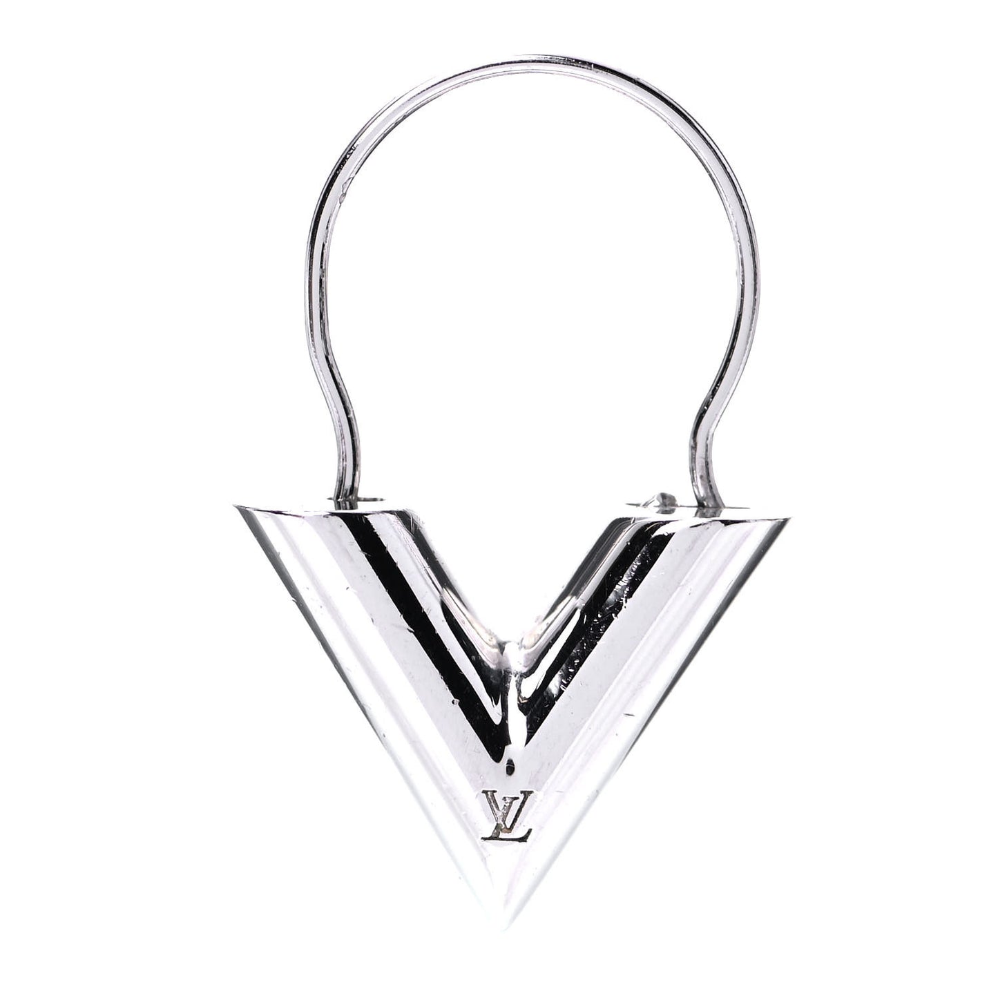 Essential V Hoop Earrings Silver