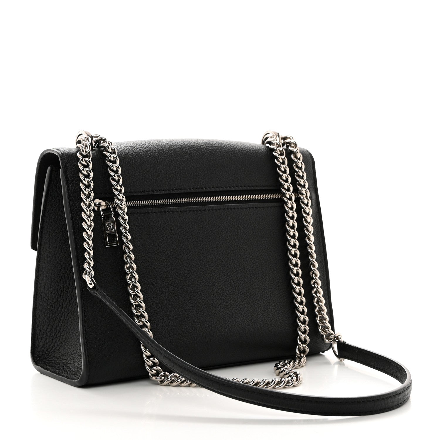 Louis Vuitton Soft Calfskin My Lockme Chain Bag BB Black 3 of 11