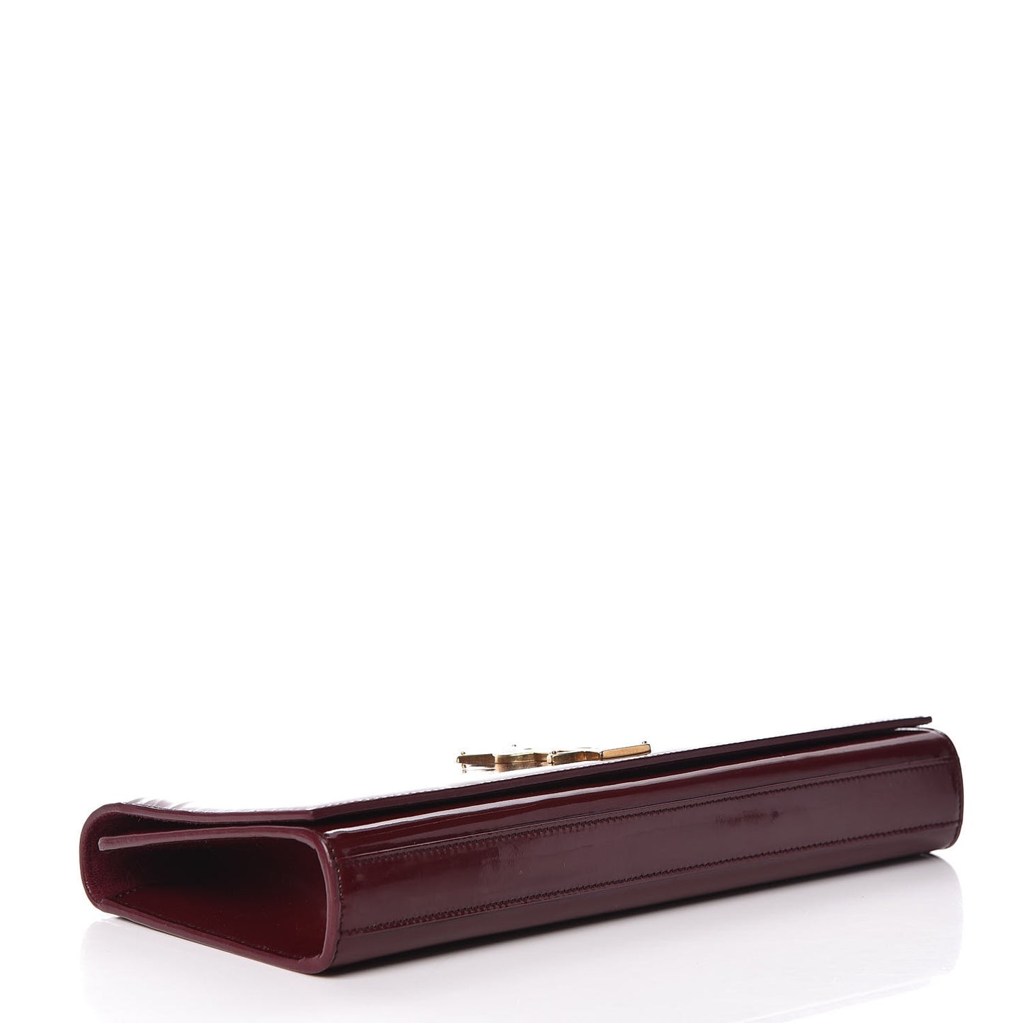Patent Classic Monogram Cassandre Clutch Dark Red