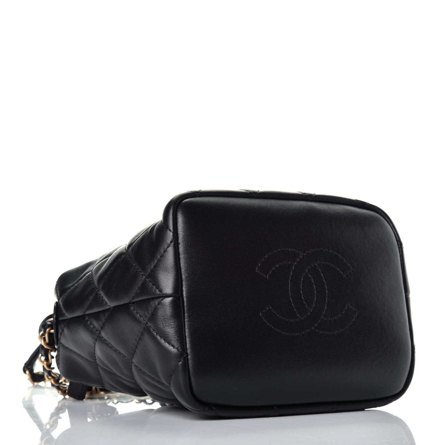 Lambskin Quilted Small Perfect Meeting Hobo Black