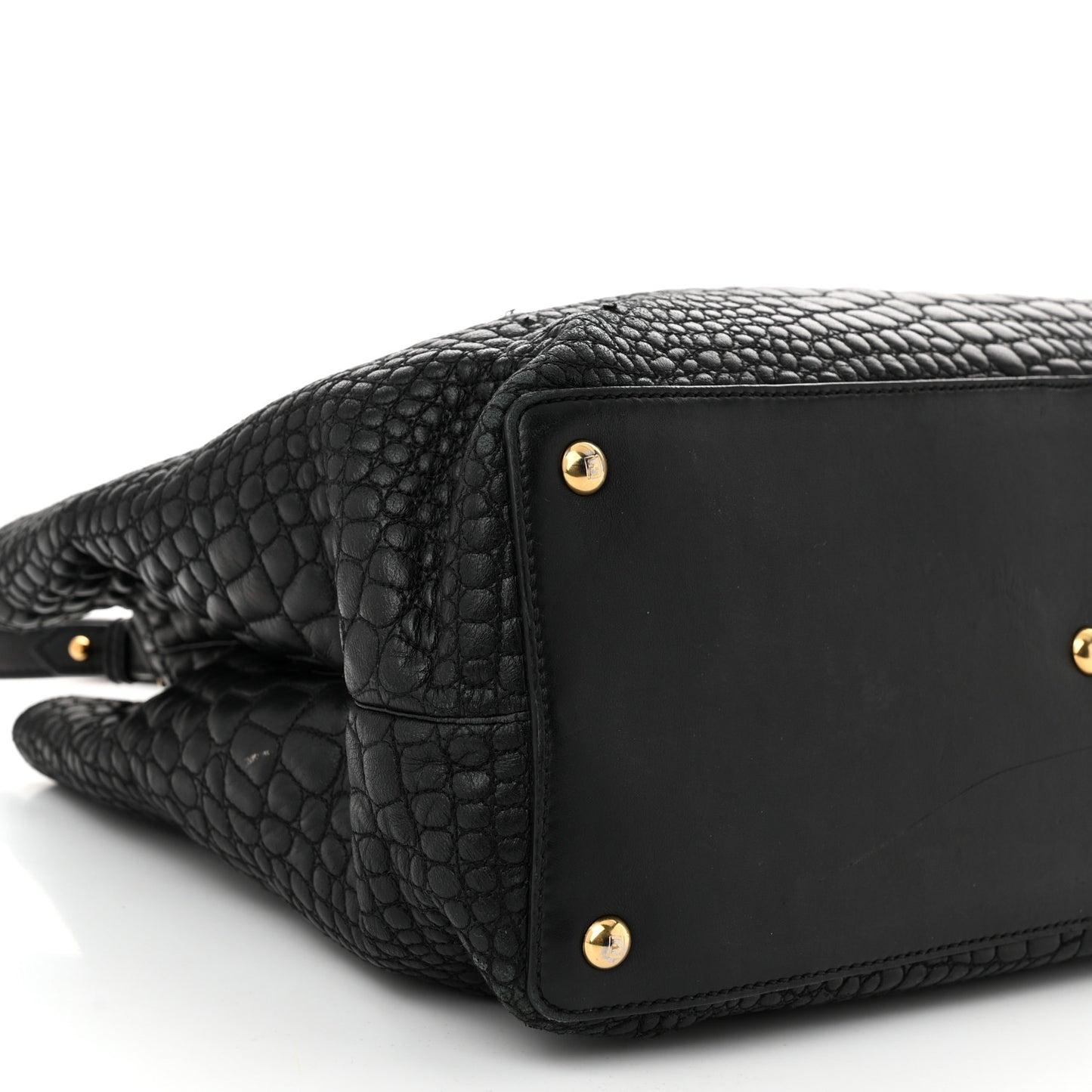 Nappa Crocodile Trapuntata Large 3Jours Tote Black
