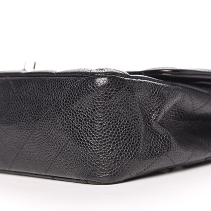 Chanel Caviar Quilted Medium Double Flap Black 9 of 12