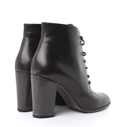 Chanel Lambskin CC Short Boots 37.5 Dark Grey 4 of 10