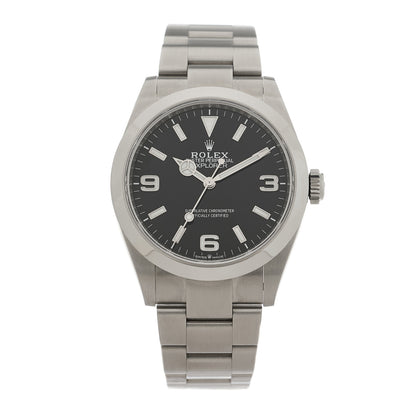 Rolex Stainless Steel 40mm Oyster Perpetual Explorer Watch Black 224270 1 of 5