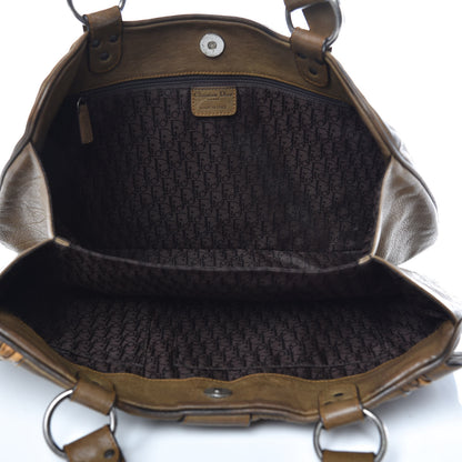 Christian Dior Calfskin Medium Gaucho Double Saddle Bag Green 5 of 19