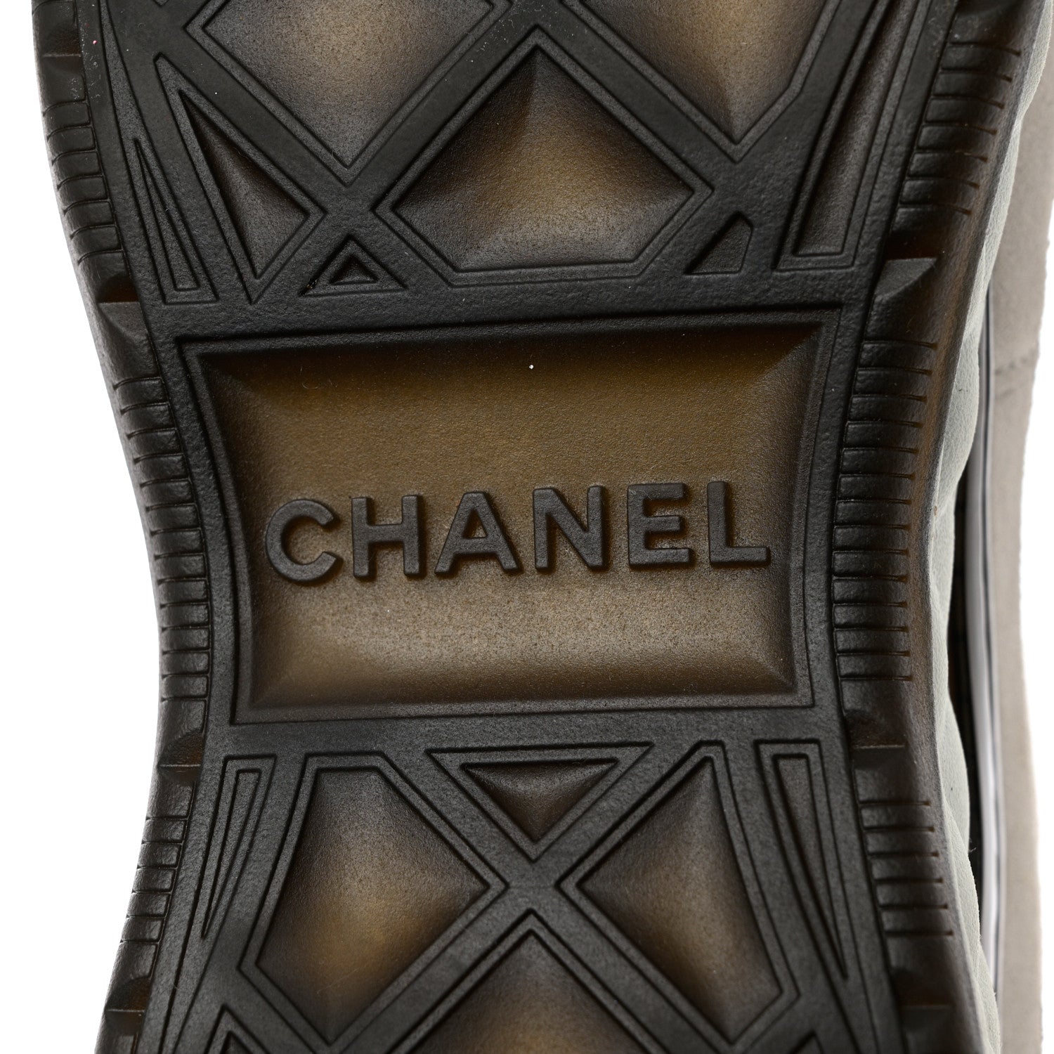 Chanel Velvet Calfskin Mixed Fibers CC Sneakers 38.5 Ivory Black 8 of 12