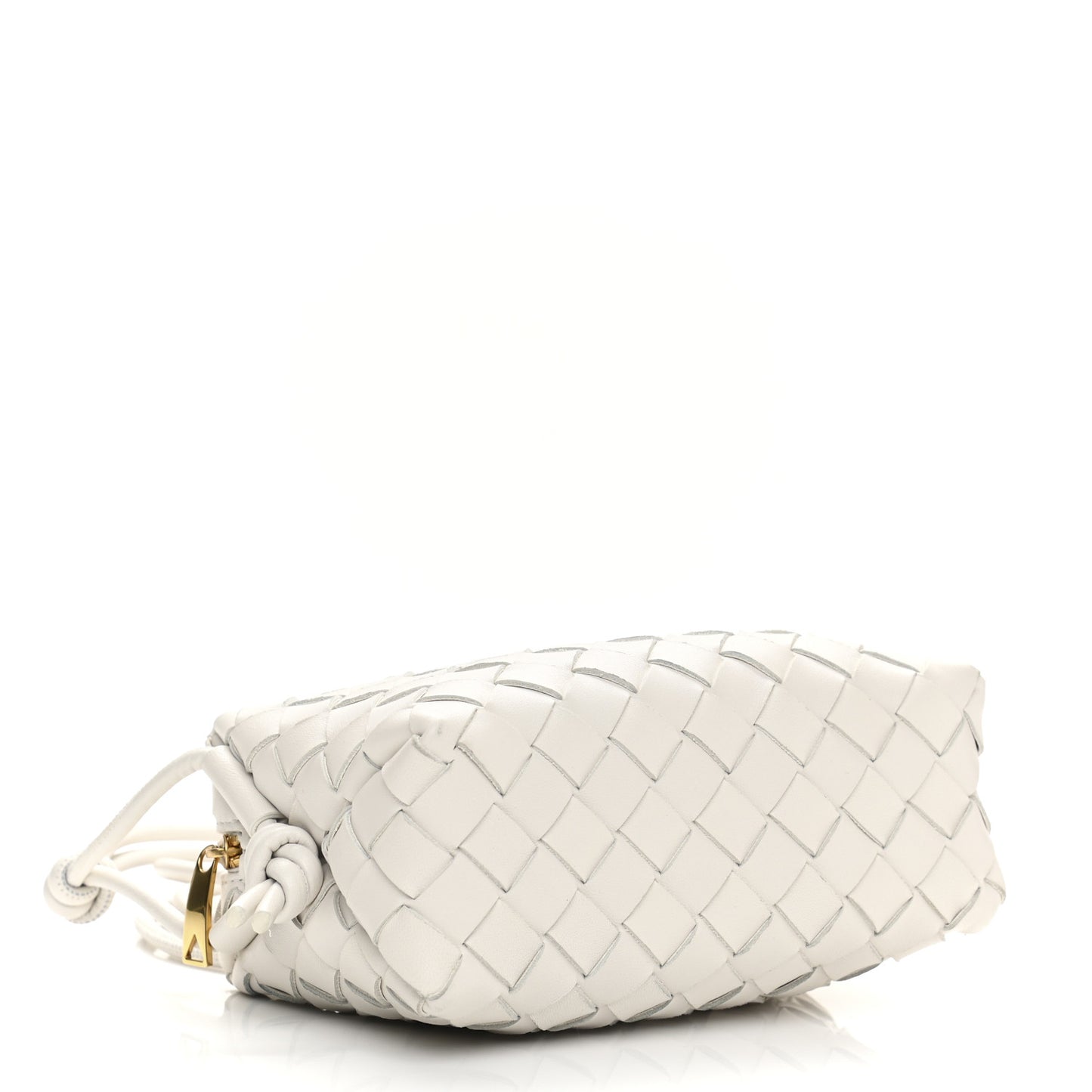 Nappa Intrecciato Mini Loop Camera Bag White