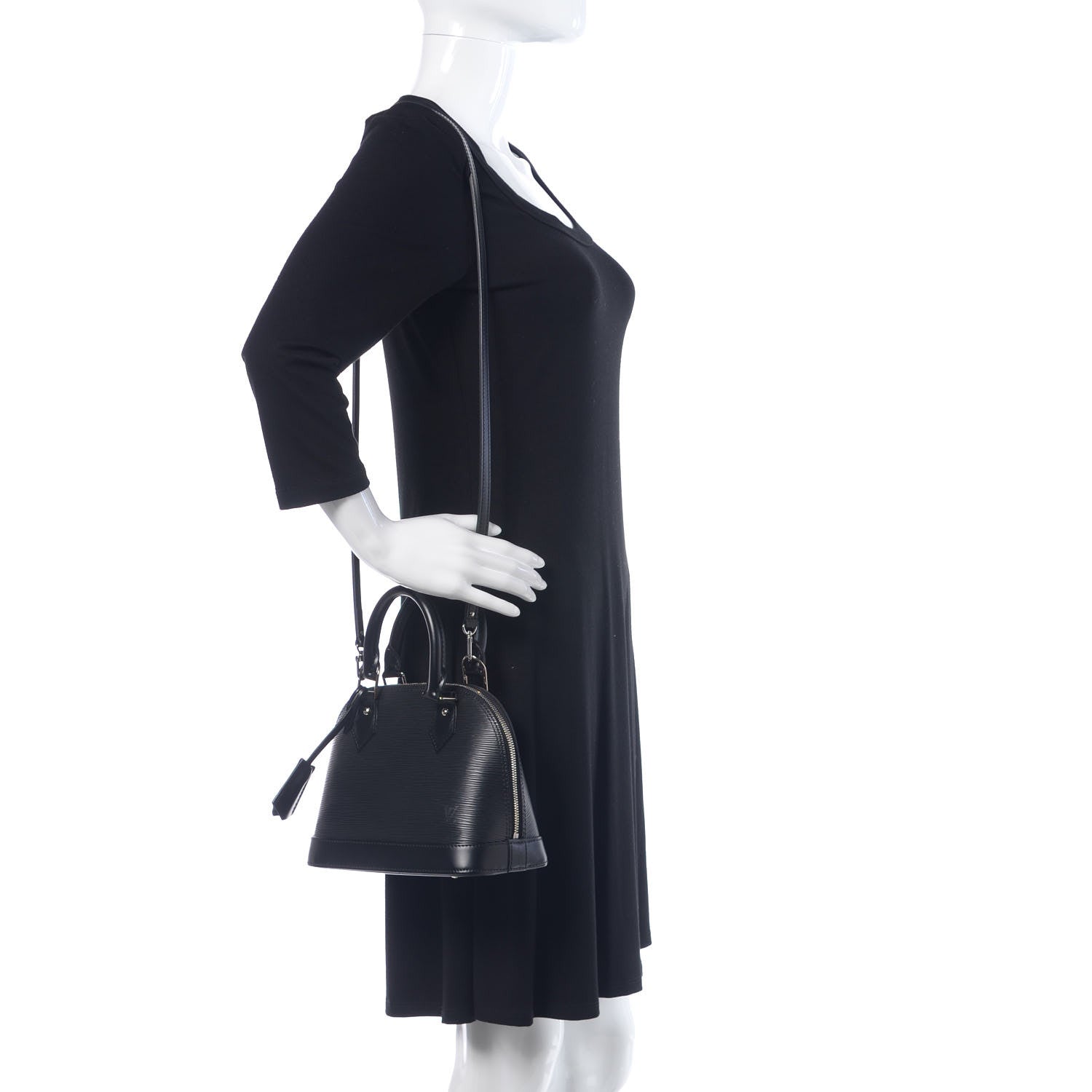 Louis Vuitton Epi Alma BB Black 2 of 12