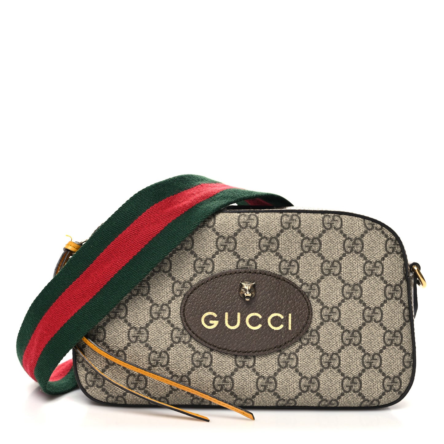 GG Supreme Monogram Web Neo Vintage Shoulder Bag Beige New Acero Crop