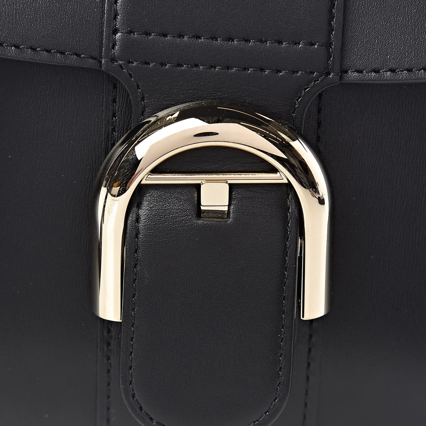 Calfskin Mini Brillant Satchel Black