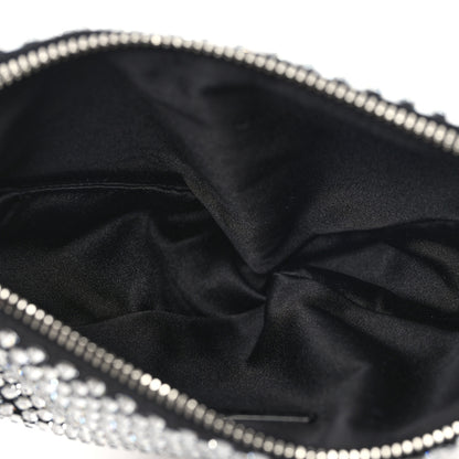 Prada Satin Crystal Triangle Pouch Cristal 5 of 9