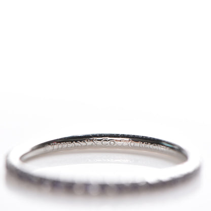 Tiffany 18K White Gold Iolite Metro Ring 4.25 4 of 7