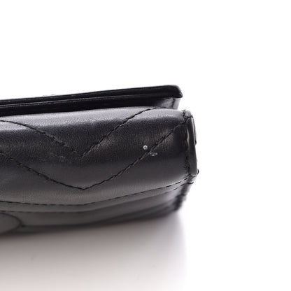 Gucci Calfskin Matelasse GG Marmont Continental Wallet Black 8 of 11