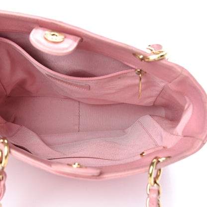 Chanel Caviar Quilted Petit Shopping Tote PST Pink 4 of 19