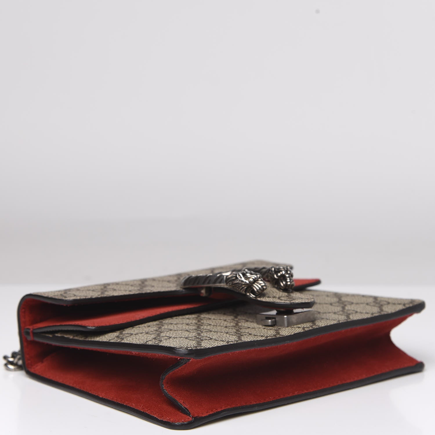 Gucci GG Supreme Monogram Mini Dionysus Shoulder Bag Hibiscus Red 5 of 13