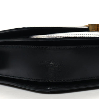 Saint Laurent Box Calfskin Monogram Medium Solferino Satchel Black 9 of 12